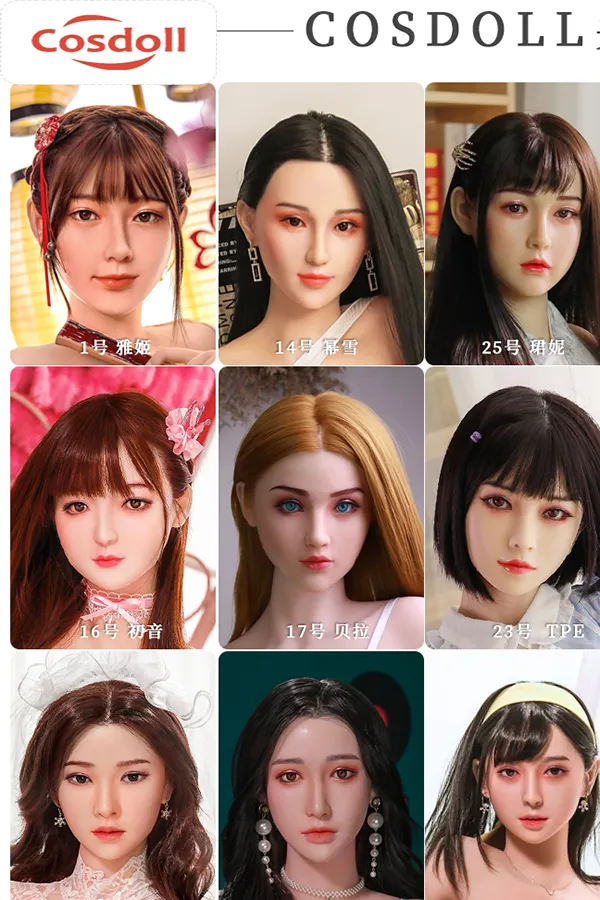 Silikon Real Doll Ersatzkopf