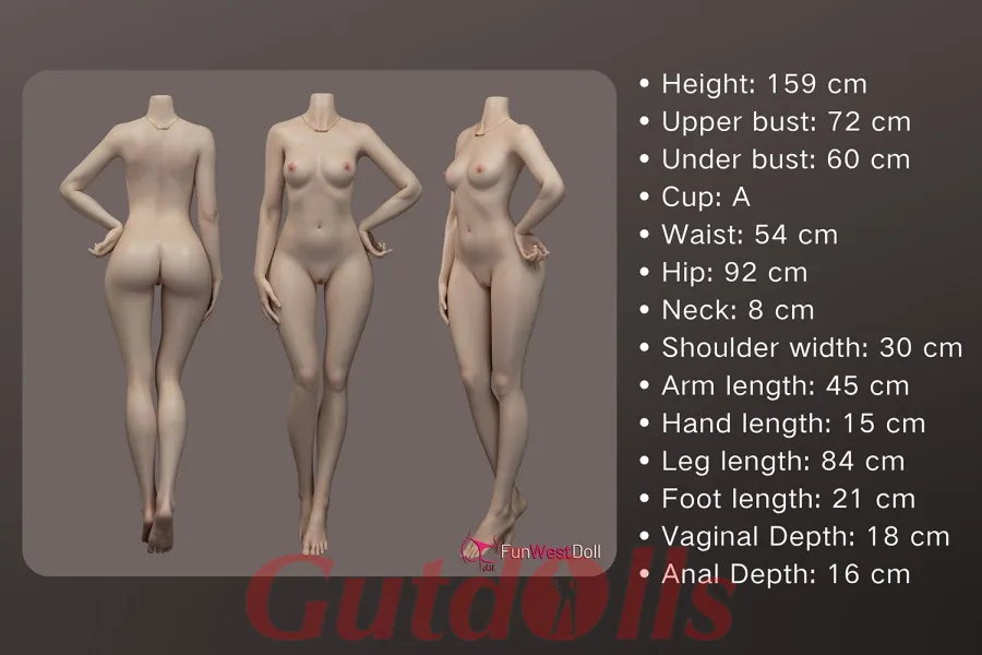 159cm A-Cup (Real Skin Texture) #029S Natural Vollsilikon Guenstige sexpuppen kaufen