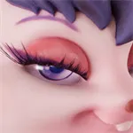 Lila Augen