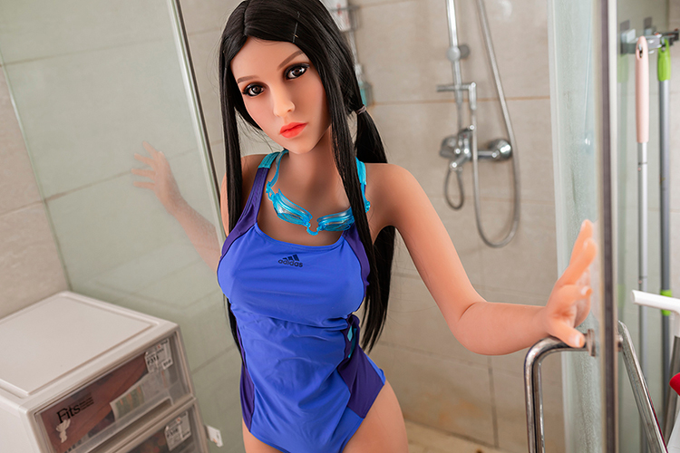 Weizen Farbe Haut TPE Sex Doll Peacock