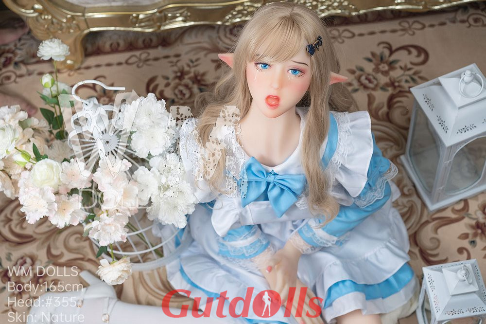 Blue Eyed Elf Cute Maid 165cm Kopf Nr.355 Guenstige silikon puppe kaufen 