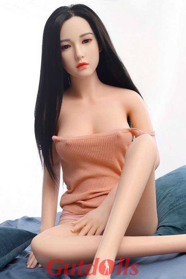 Like dancing and music 160cm small chest #249 silicone head natural skin tone hair transplant Selma