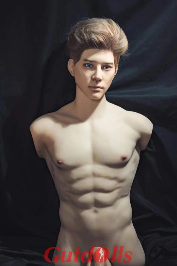 Vertrauensvolle Ausstrahlung Männliche Halbtorso-Puppe mit Realing Silikonkopf + TPE-Körper LangYe