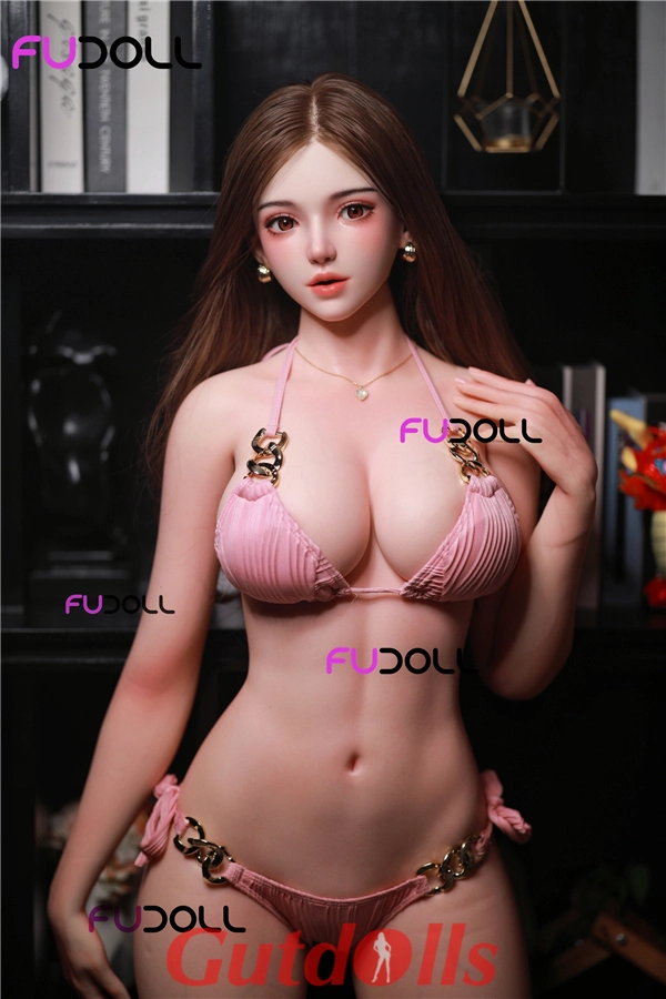 J033 Kopf Simulierte Mundhöhle 163cm D-Cup Vollsilikon Mélisse FUDoll