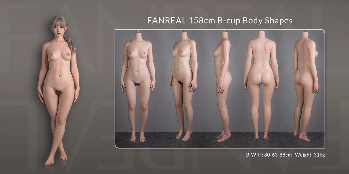 FANREAL 158cm B-Cup Körpergrößen