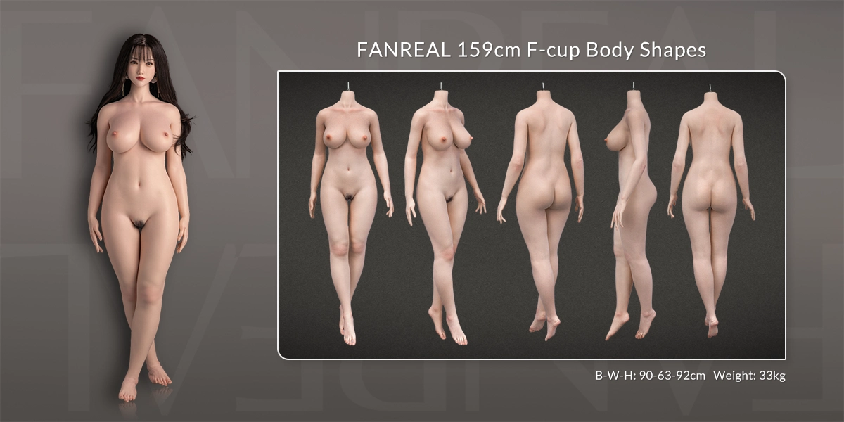 FANREAL 159cm F-Cup Körpergrößen