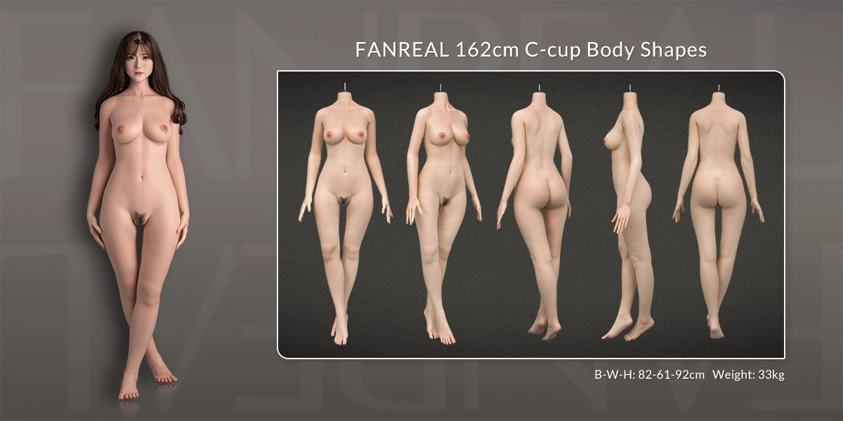 FANREAL 162cm C-Cup Körpergrößen