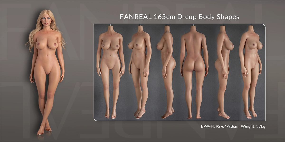 FANREAL 165cm D-Cup Körpergrößen