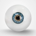 Blau mit Adern Augen
