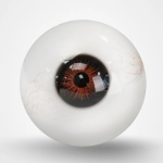 Braun mit Adern Augen