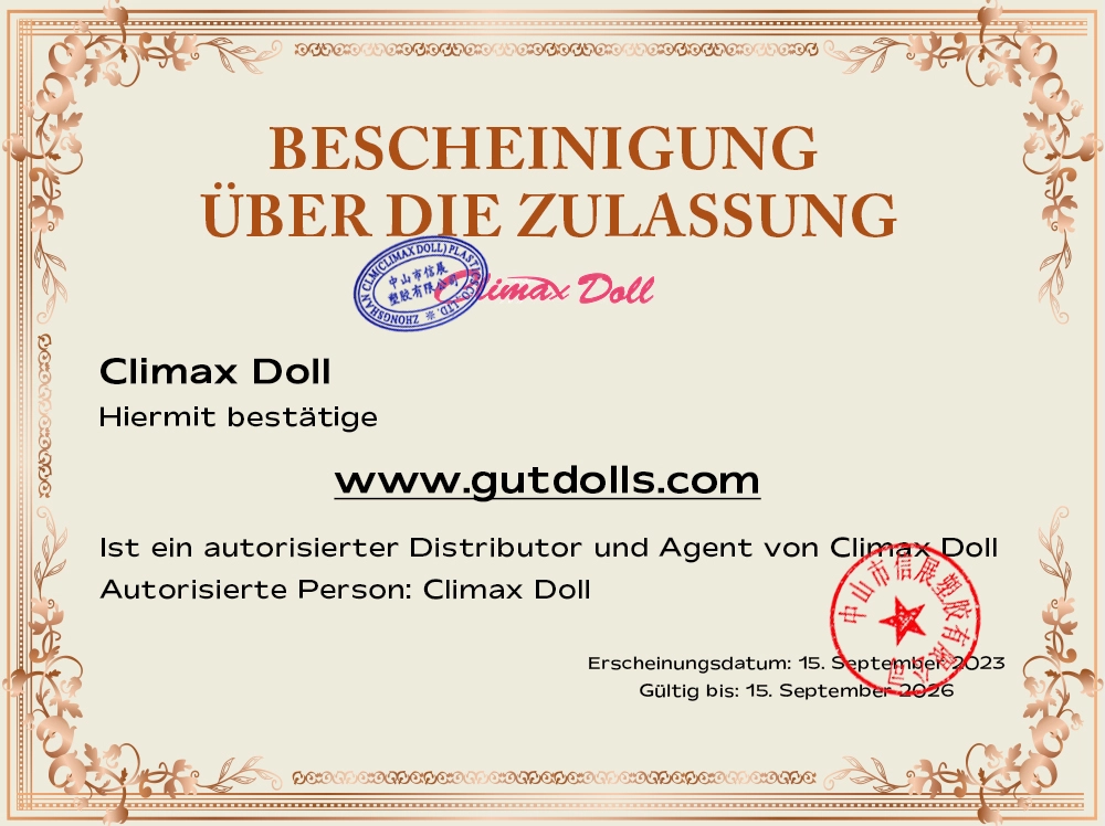 Climax Doll zertifikat