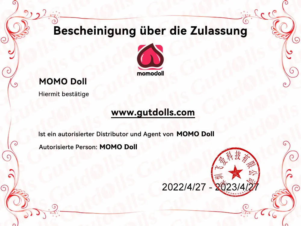 MOMO Doll zertifikat