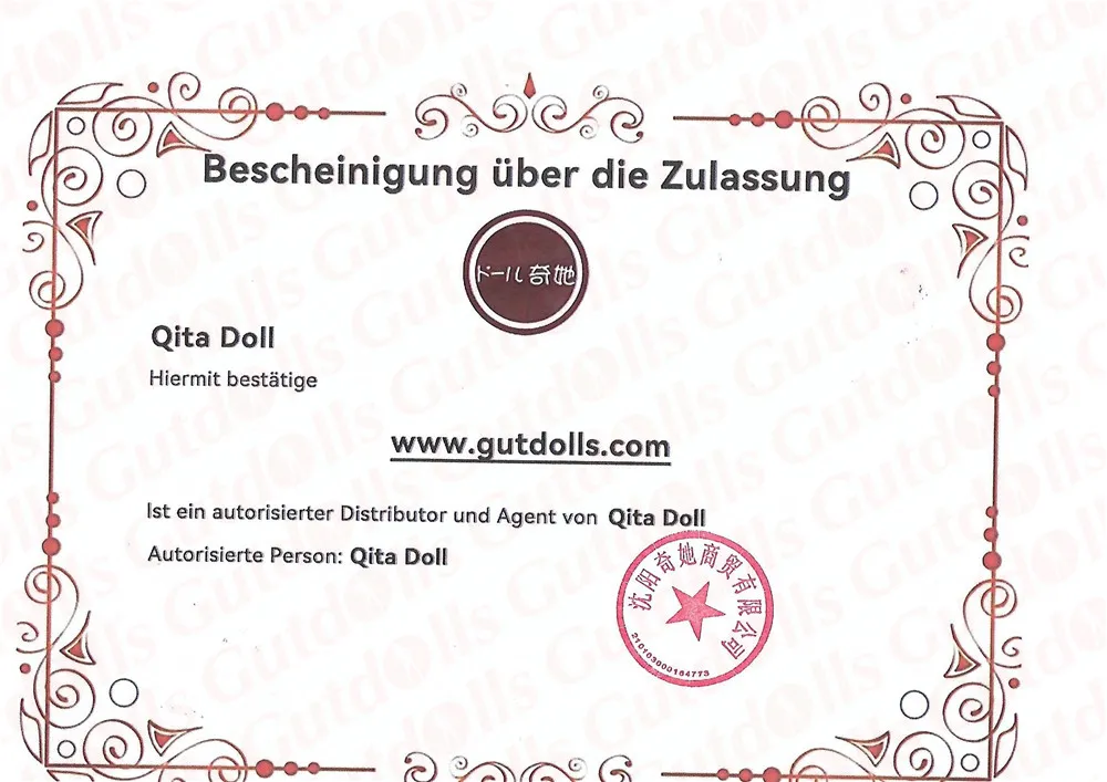 Qita Doll zertifikat