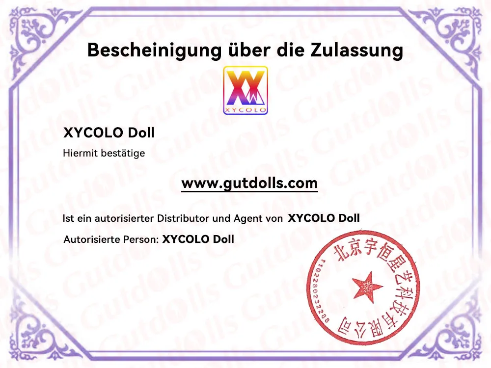 XYCOLO Doll zertifikat