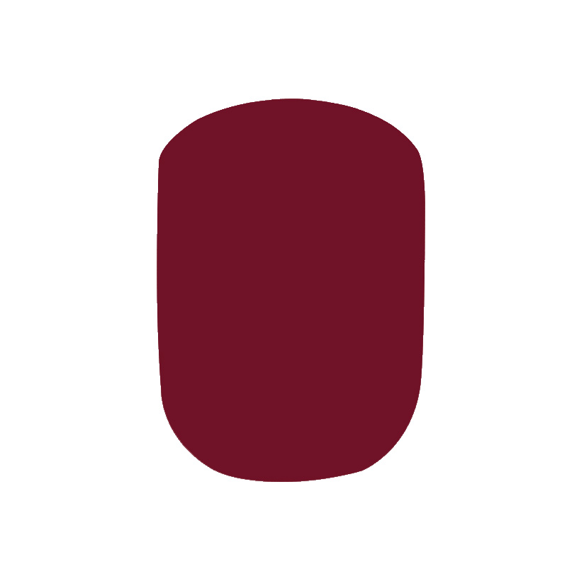 wine-red nail