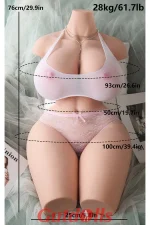 Sofort lieferbar Albine - YQ Europäische Lagerhautfarbe Kardashian-Torso (100% Nagelneu) YouQ Torso Sexpuppen – Bild 2