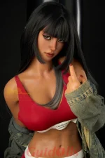 Denisa - 161cm F-Cup S14 Dunkel Gebräunte Haut Irontech Silikon Doll – Bild 2