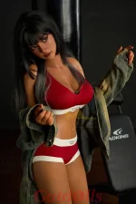 Denisa - 161cm F-Cup S14 Dunkel Gebräunte Haut Irontech Silikon Doll – Bild 3