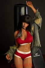 Denisa - 161cm F-Cup S14 Dunkel Gebräunte Haut Irontech Silikon Doll – Bild 9