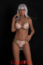 Erika - Weißhaarige sexy Schönheit 170cm E Tasse Gesicht S Make-up EVO Skelett Gelee Brust XYDoll Silikonkopf TPE-Körper realistic sex doll