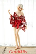 Torina - Perfekte Brust Freundin 156cm C-Körbchen 355# Kopf Kimono normale Hautfarbe WM TPE Sex Doll liebespuppe – Bild 3