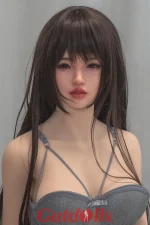 Alea - Hell und erotisch Bester Teamkollege 156cm E-Cup Nr.34 Kopf Silikonpuppe Sanhui Sex Doll – Bild 3