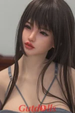 Alea - Hell und erotisch Bester Teamkollege 156cm E-Cup Nr.34 Kopf Silikonpuppe Sanhui Sex Doll – Bild 4